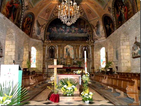 tableau de l'église de Montfarville, gîte de Sonneville à Montfarville Normandie